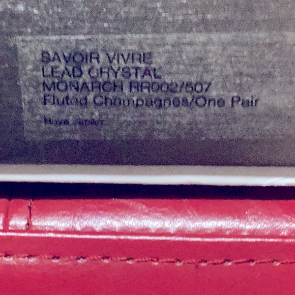 SAVIOR VIVRE LEAD CRYSTAL. GLAS - Picture 8 of 8